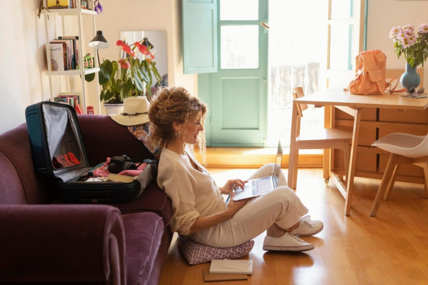 Студенты во время онлайн обучения